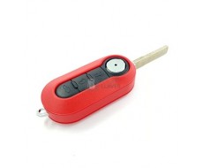 Carcasa llave Fiat 500 roja