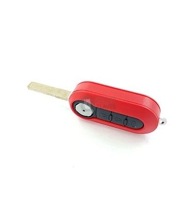 Carcasa llave Fiat 500 roja