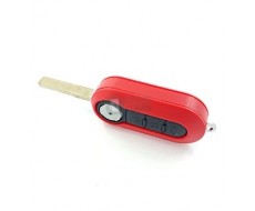 Carcasa llave Fiat 500 roja