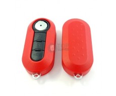 Carcasa llave Fiat 500 roja