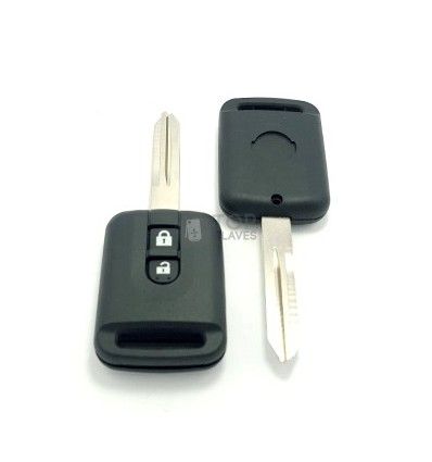 Carcasa llave Nissan Pathfinder, Qashqai, X-Trail, dos botones