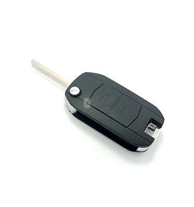 Carcasa llave Opel, perfil HU100, dos botones, horizontal