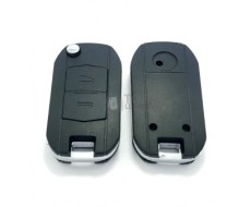 Carcasa llave Opel, perfil HU100, dos botones, horizontal