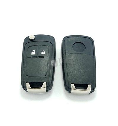 Carcasa llave Opel, perfil HU100, dos botones, modelo moderno