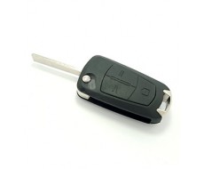 Carcasa llave Opel, perfil HU100, tres botones