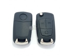 Carcasa llave Opel, perfil HU100, tres botones