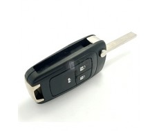 Carcasa llave Opel, perfil HU100, tres botones, modelo moderno