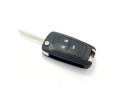 Carcasa llave Opel, perfil HU100, tres botones, modelo moderno