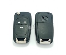 Carcasa llave Opel, perfil HU100, tres botones, modelo moderno