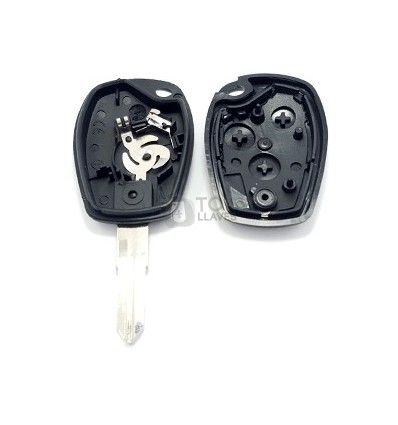 Carcasa llave Renault, perfil VAC102, tres botones