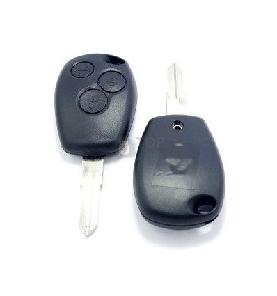 Carcasa llave Renault, perfil VAC102, tres botones