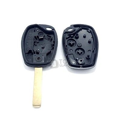 Carcasa llave Renault, perfil VA2, dos botones