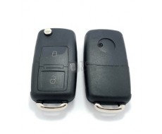 Carcasa llave Volkswagen, perfil HU66, dos botones