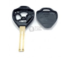 Carcasa llave Toyota, perfil TOY48, tres botones, espadin fijo Carcasa llave Toyota, perfil TOY48, tres botones, espadin fijo