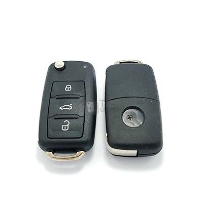 Carcasa llave Volkswagen, tres botones, modelo moderno