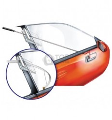 Cuña apertura vehiculos ventanilla sin marco 2