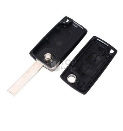 Carcasa llave Peugeot 207, 308, Expert III, espadín plegable