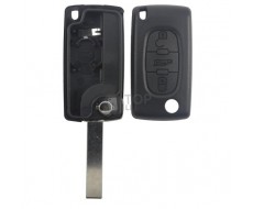 Carcasa llave Peugeot 307, 407, Expert, tres botones
