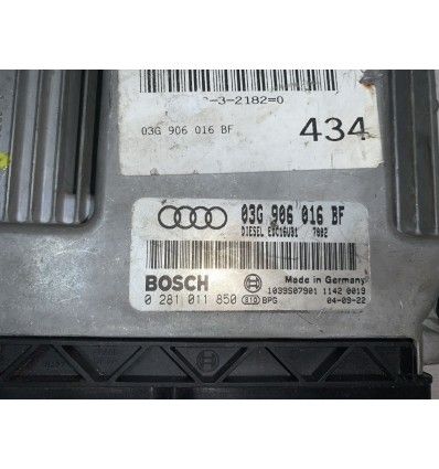 Centralita motor Audi A6 2.0 - REF: 0281011850