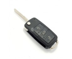 Carcasa llave Volkswagen, perfil HU66, tres botones Carcasa llave Volkswagen, perfil HU66, tres botones