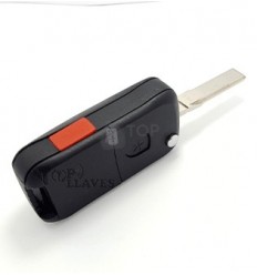 Carcasa llave Porsche, tres botones + panic 2
