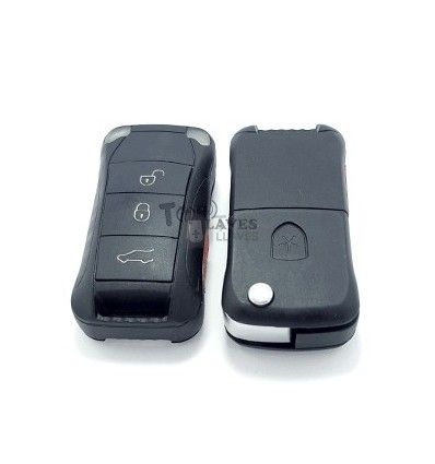Carcasa llave Porsche, tres botones + panic