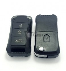 Carcasa llave Porsche, tres botones 2