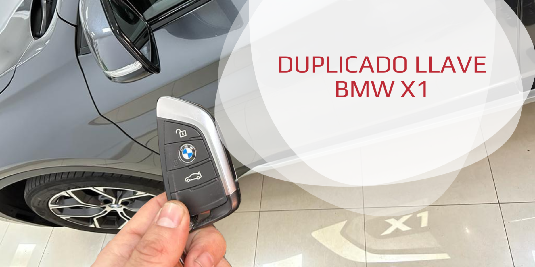 Duplicado copia mando llave BMW X1 España distancia