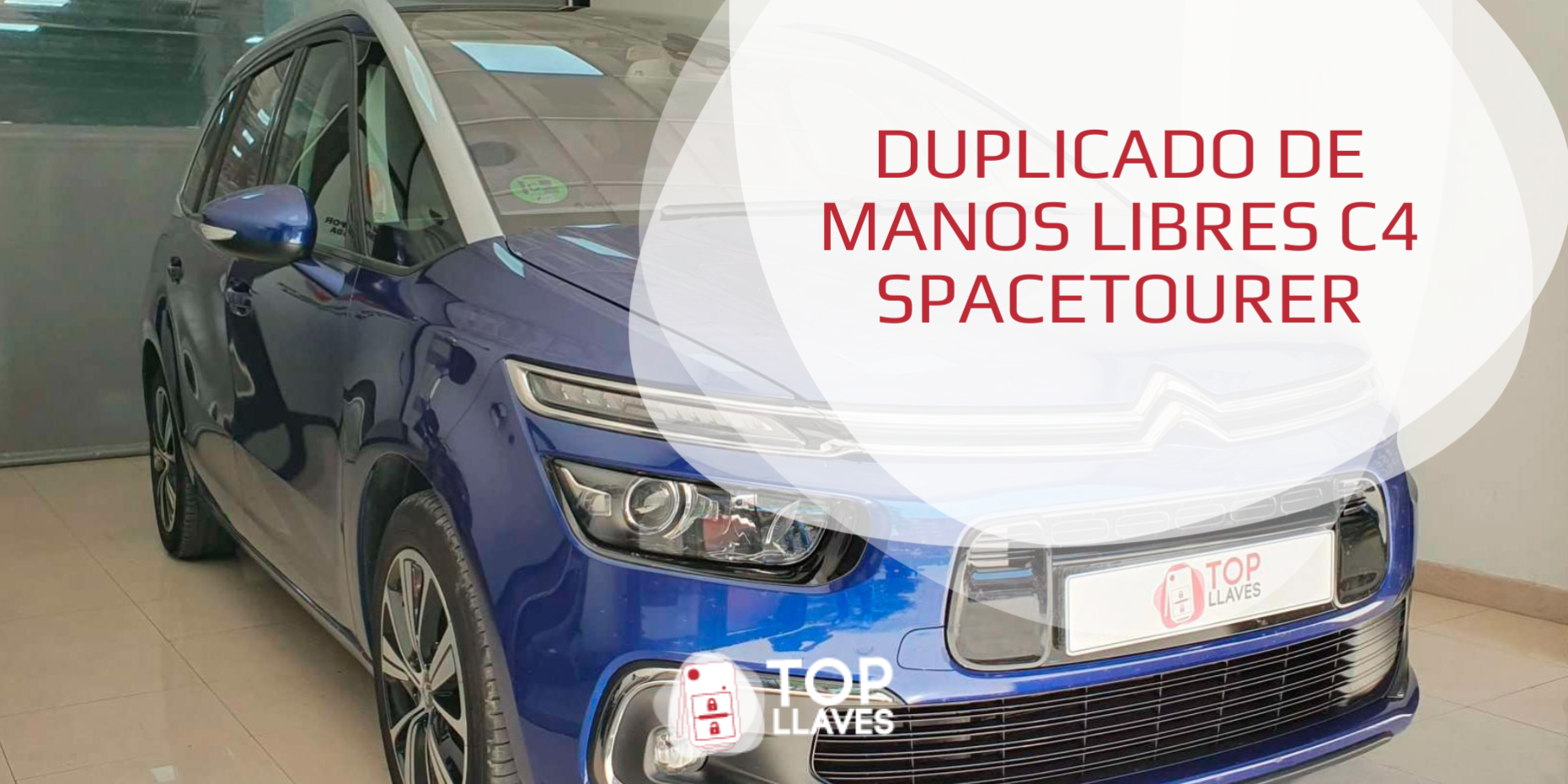 Duplicado de manos libres C4 SPACETOURER mando llave coche copia