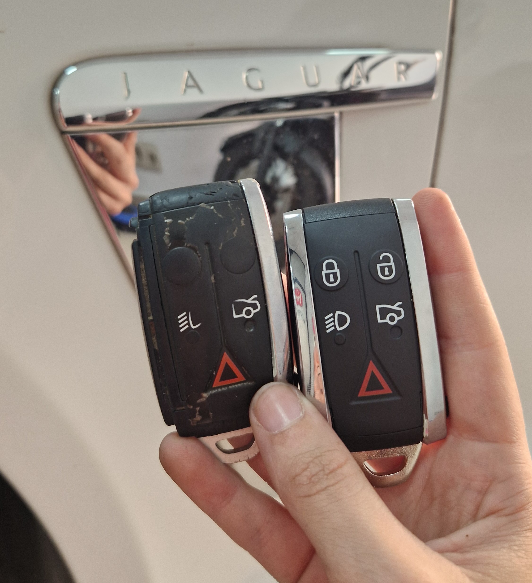 duplicado copia llave con mando jaguar xf