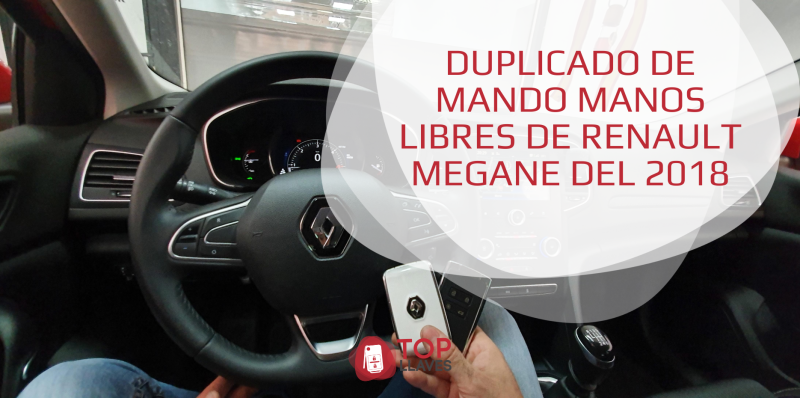 duplicado copia mando coche llave manos libres renault megane 2018