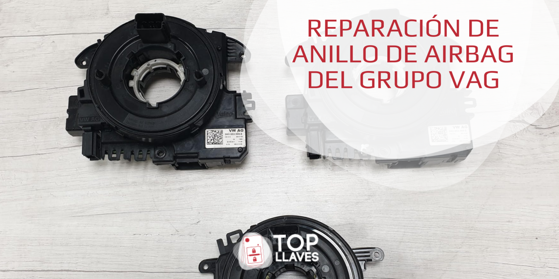 reparacion anillo airbag grupo vag desde cualquier parte de españa luz cuadro fallo mandos al volante