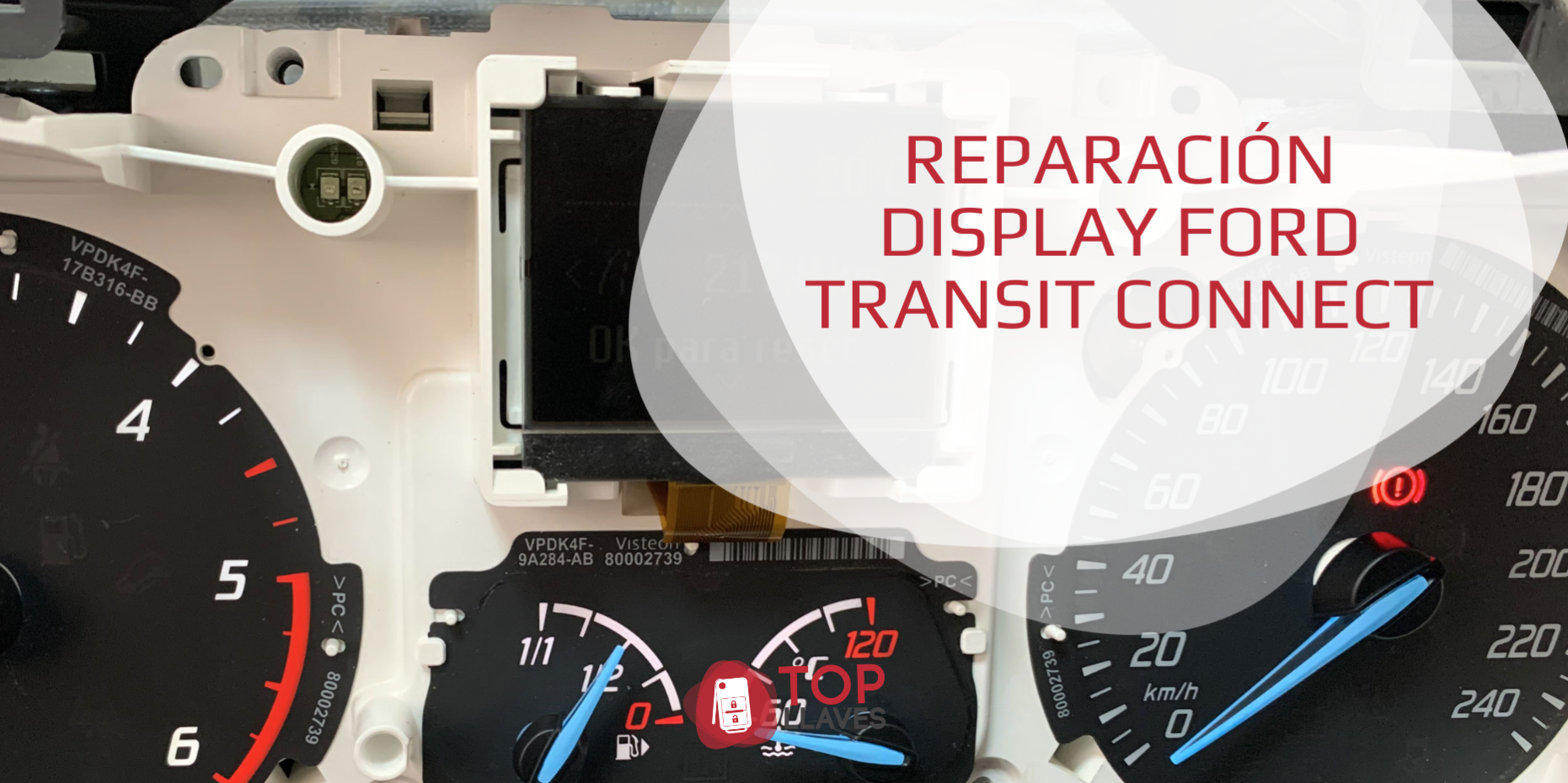reparacion display cuadro de instrumentos ford transit connect