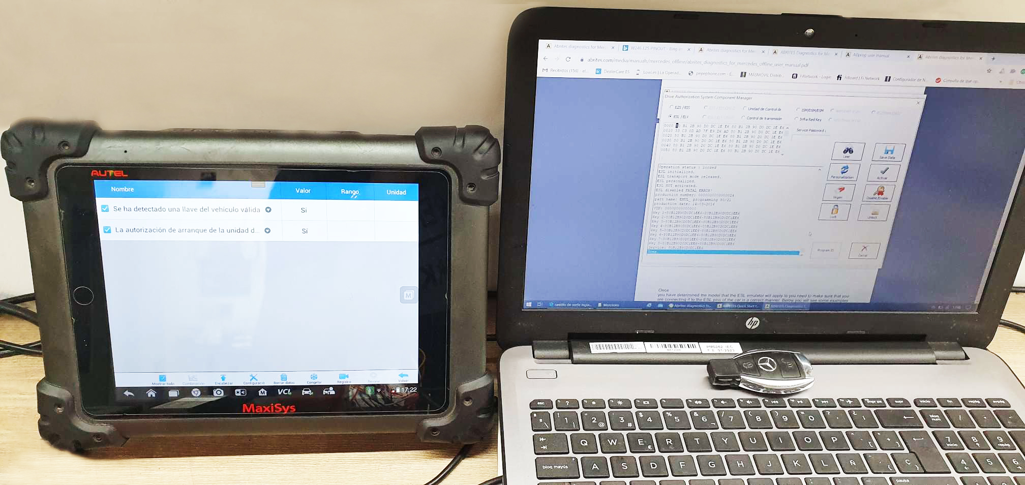 reparación bloqueo dirección para una Mercedes Clase B 180 CDI del 2016